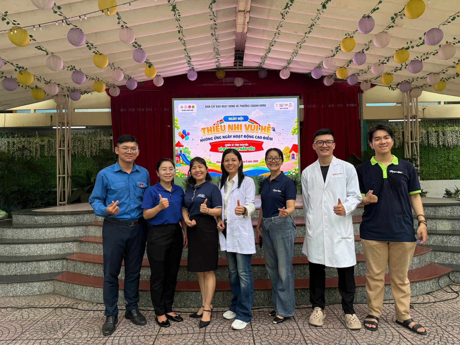 EID PHỐI HỢP CÙNG ĐỘI NGŨ Y TẾ PHƯỜNG CHÁNH HƯNG TỔ CHỨC NGÀY HỘI “THIẾU NHI VUI HÈ”